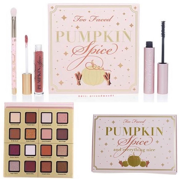 Too Faced Other - NIB TOO FACED LIMITED EDITION PUMPKIN SPICE & EVERYTHING NICE MAKEUP COLLECTION